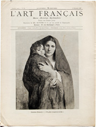 antique print from l'art francaise